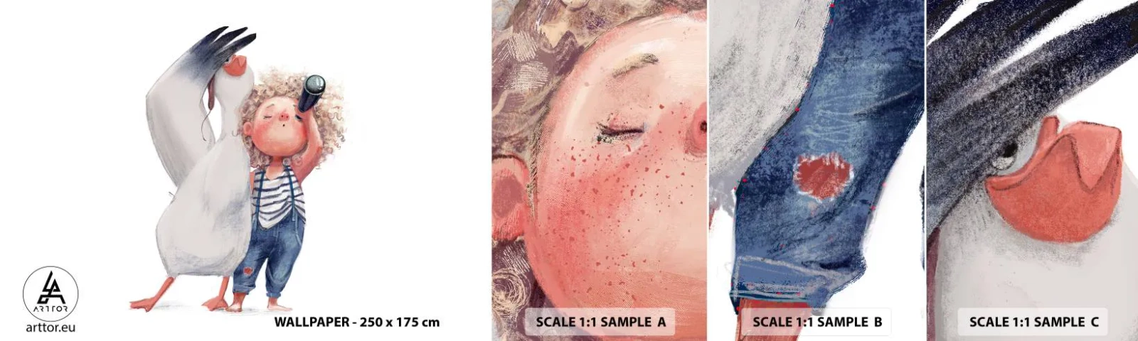 Vzor Fototapety Samolepicí Deluxe Sticker - Plán na skvělou cestu - Pro děti, Přátelství, Dívka - 100x30 cm