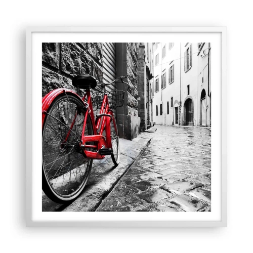 Plakát v bílém rámu - Skutečná krása nestárne - 60x60 cm