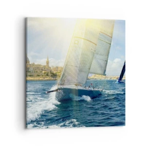 Obraz na plátně - Čas odjet z města - 70x70 cm