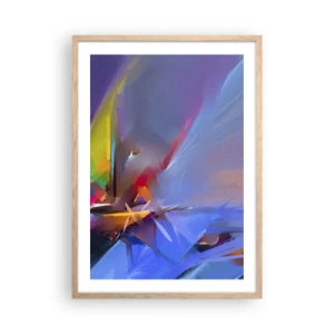 Plakát v rámu světlý dub - Proletěla jako pták - 50x70 cm