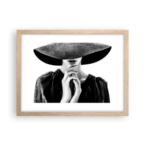 Plakát v rámu světlý dub - Ukrytá krása - 40x30 cm