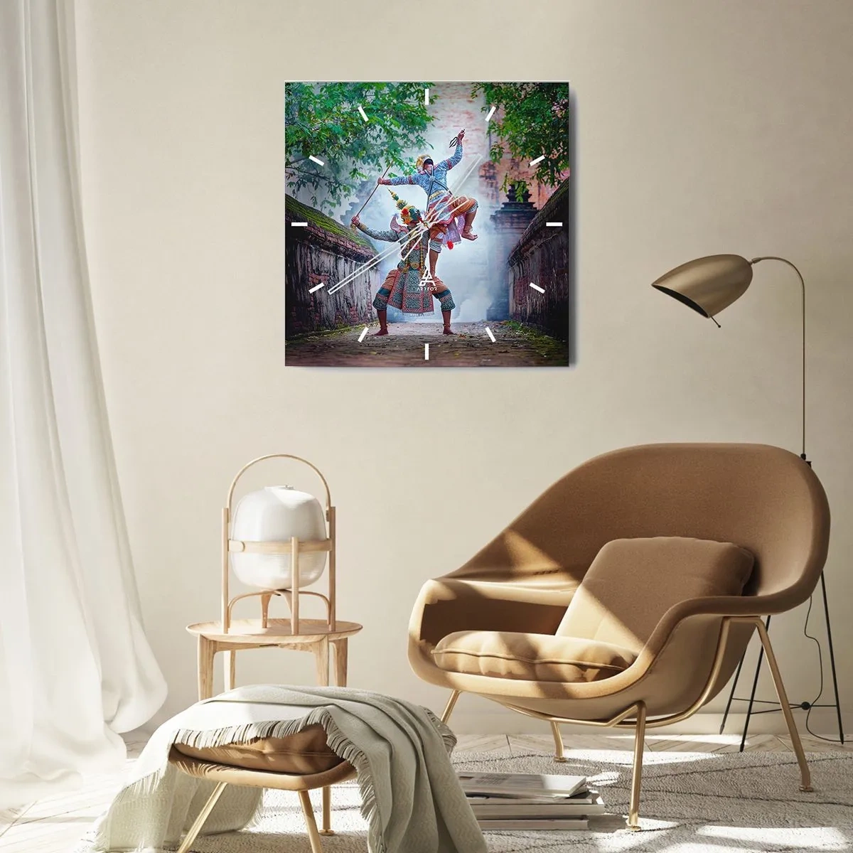 Nástěnné hodiny - Vražedně krásný tanec - 40x40 cm