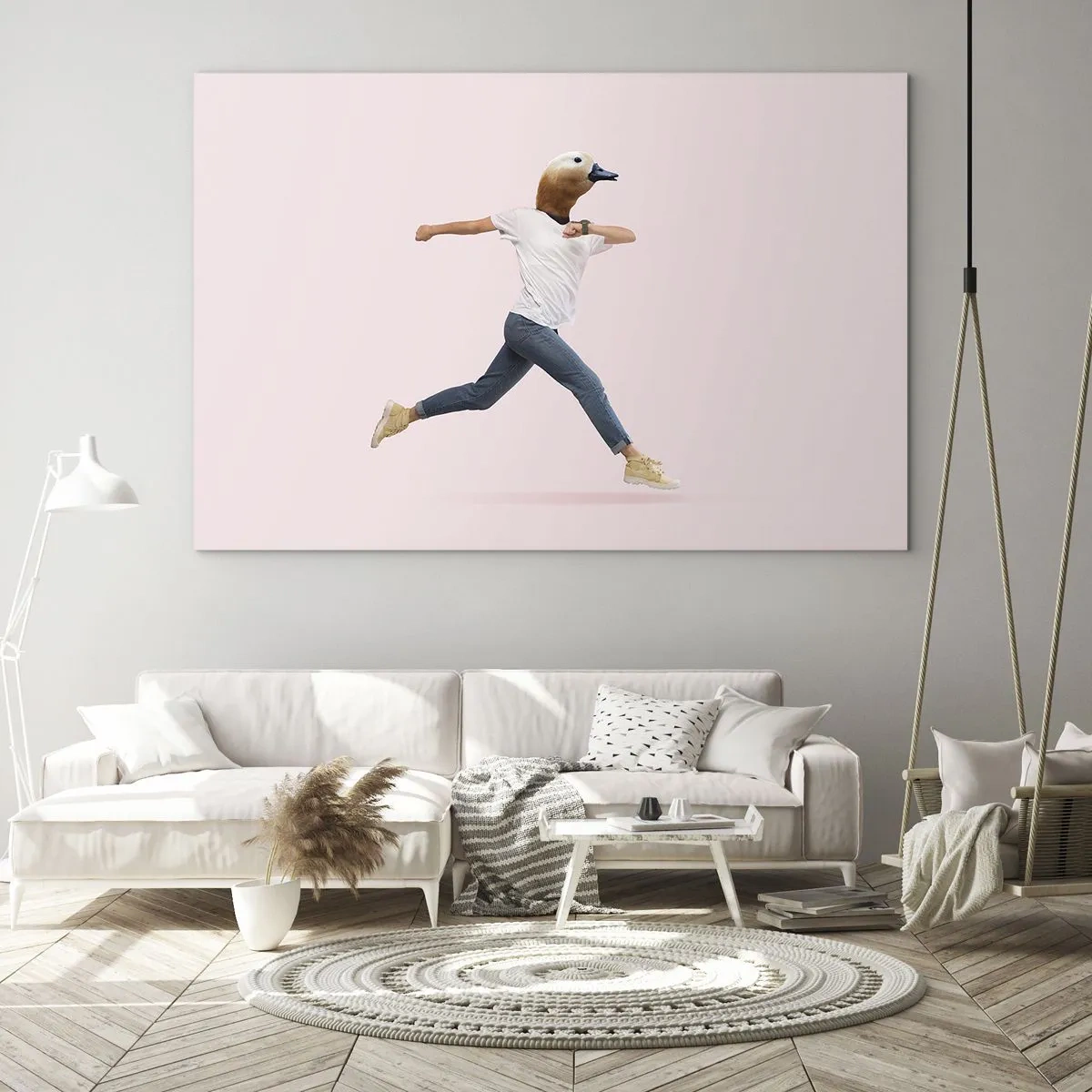 Obraz na skle - Špetka absurdity - 100x70 cm