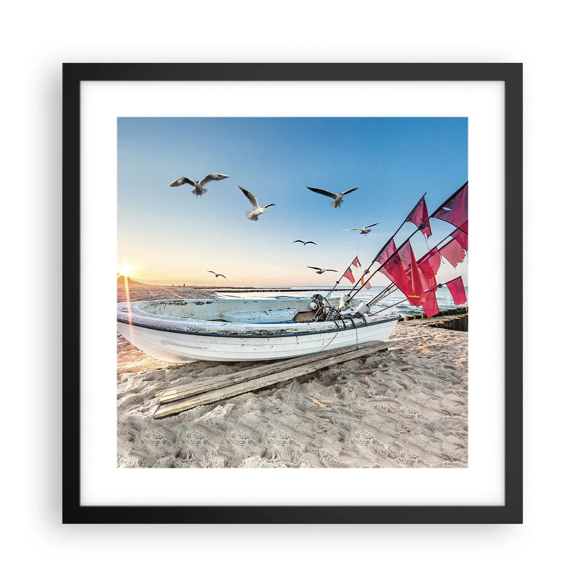 Plakát v černém rámu - Zasloužená přestávka - 40x40 cm