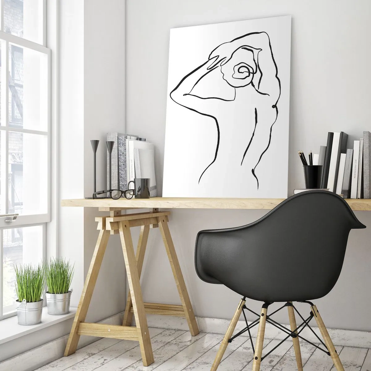Obraz na skle - Ranní akt - 50x70 cm