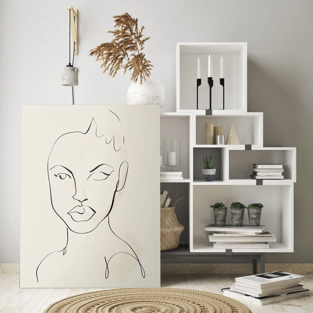 Obraz na skle - Obrys smyslnosti - 80x120 cm