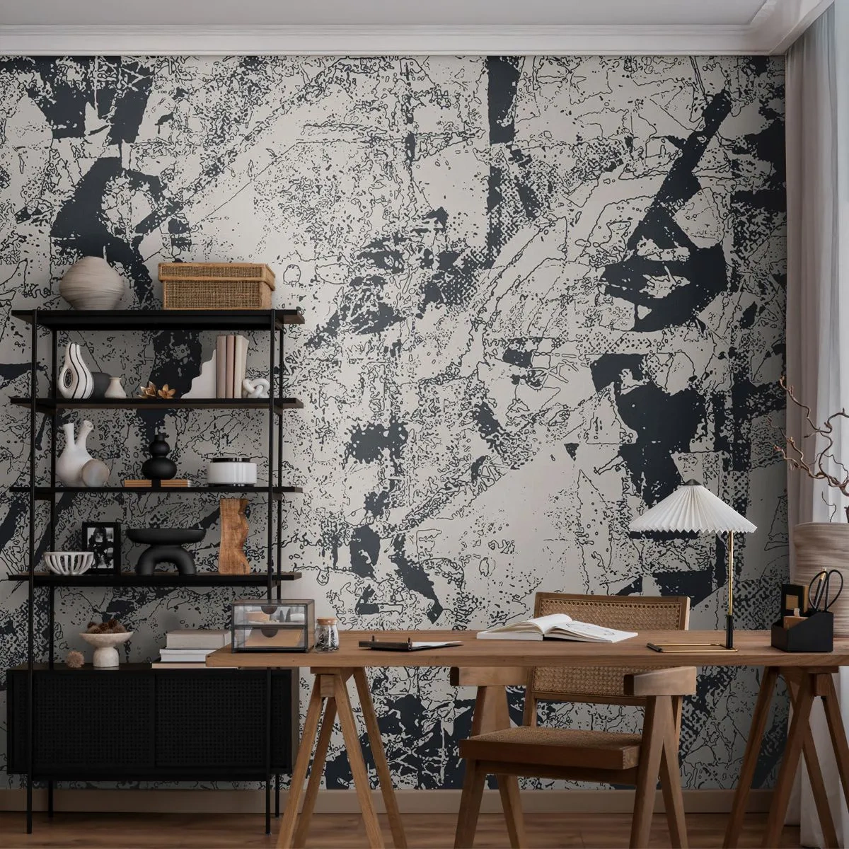 Fototapeta Samolepicí Deluxe Sticker - Prolínání protikladů - Abstrakce, Kus, Koláž - 200x140 cm