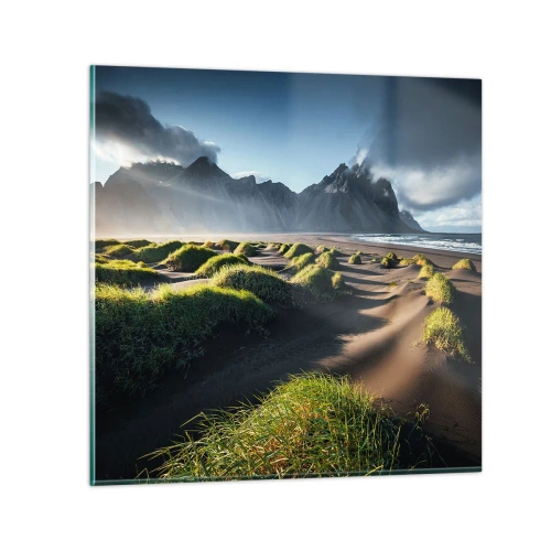 Obraz na skle - Harmonie živlů - 30x30 cm