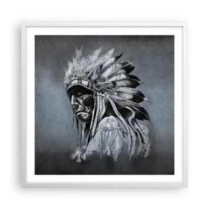 Plakát v bílém rámu - Návrat k základům - 60x60 cm