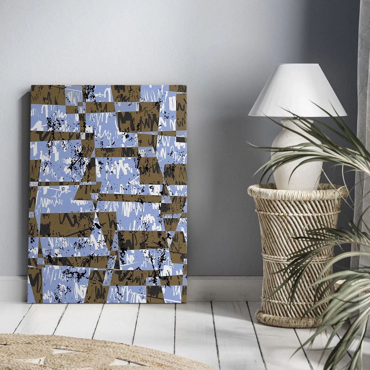 Obraz na plátně - Nelidová vystřihovánka - 45x80 cm