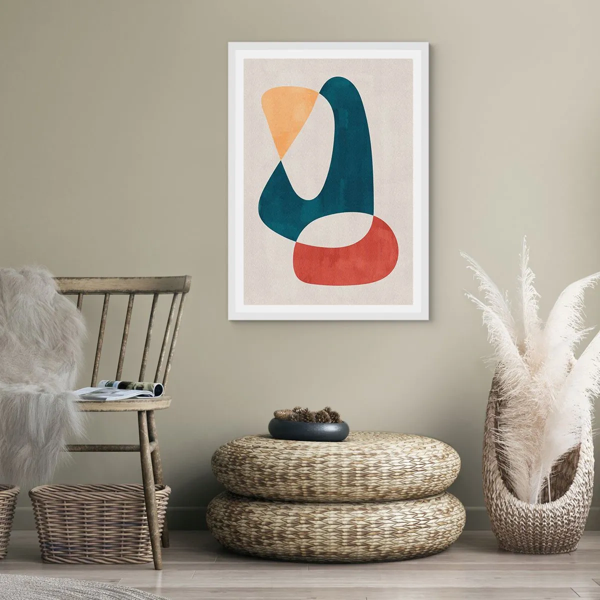 Plakát v bílém rámu - Vlivy a metamorfózy - 50x70 cm