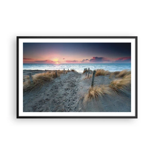 Plakát v černém rámu - Za trochu lásky šel bych světa kraj… - 91x61 cm