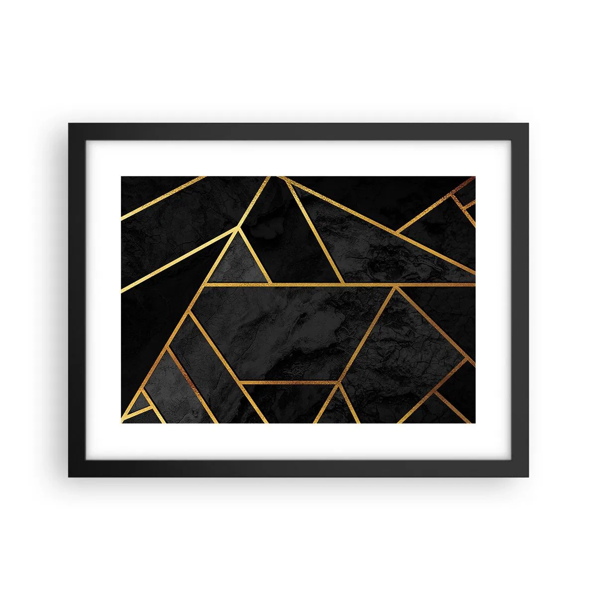 Plakát v černém rámu - Temnota a světlo - 40x30 cm