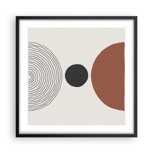 Plakát v černém rámu - V centru pozornosti - 50x50 cm