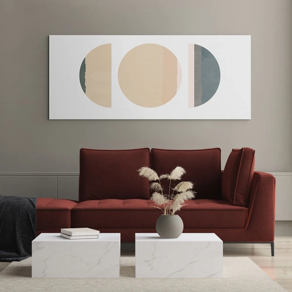 Obraz na skle - Kruh za kruhem - 160x50 cm