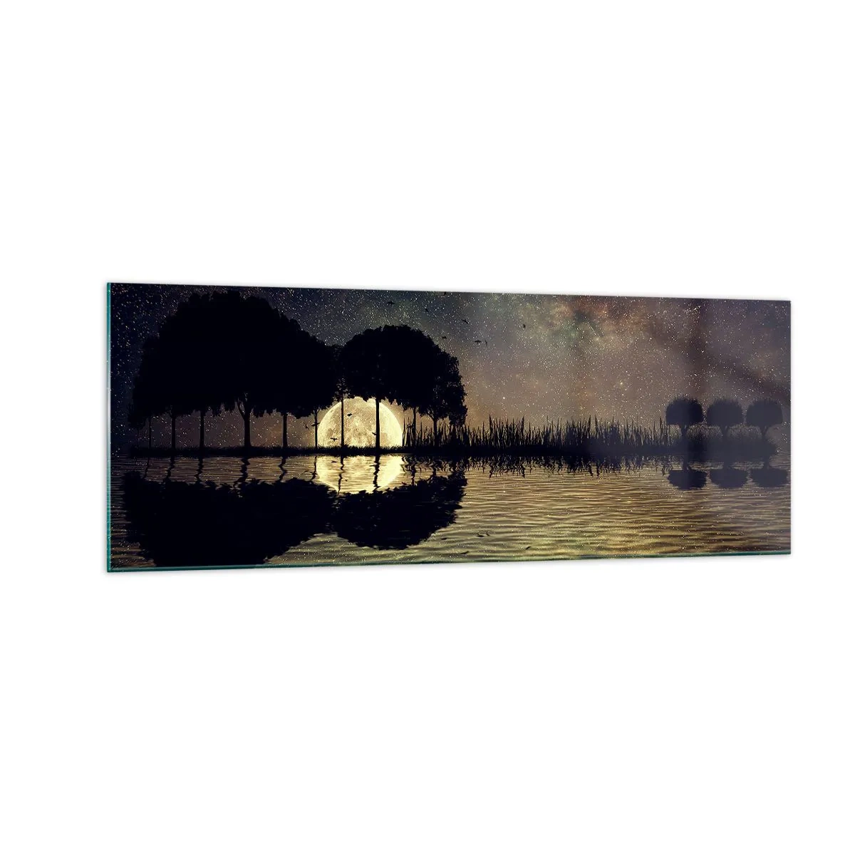 Obraz na skle - Noc na konci světa - 140x50 cm