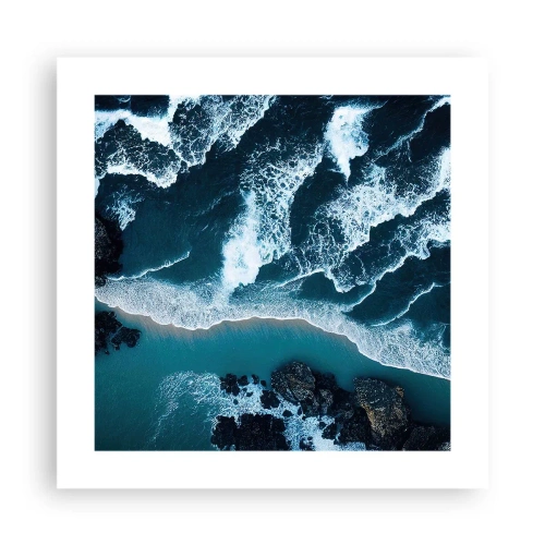 Plakát - Zahalené do vln - 40x40 cm