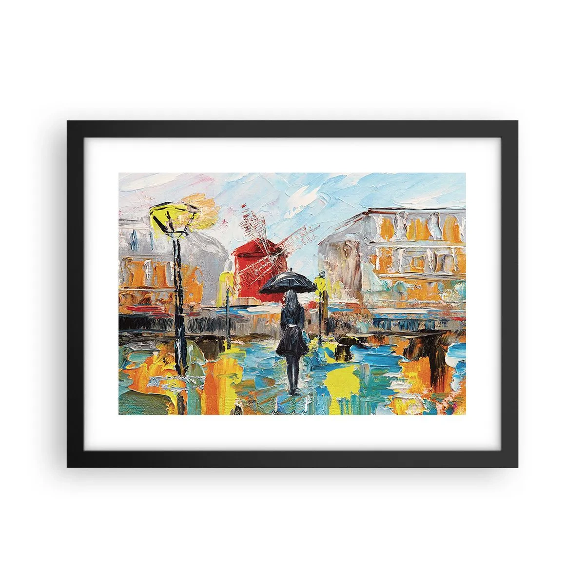 Plakát v černém rámu - Pařížské legendy - 40x30 cm