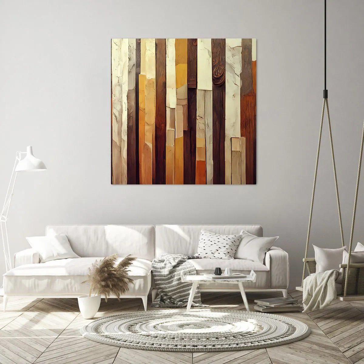 Obraz na plátně - Hymna lesních stromů - 60x60 cm