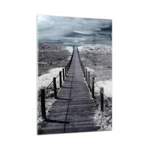 Obraz na skle - Na samotný břeh - 50x70 cm
