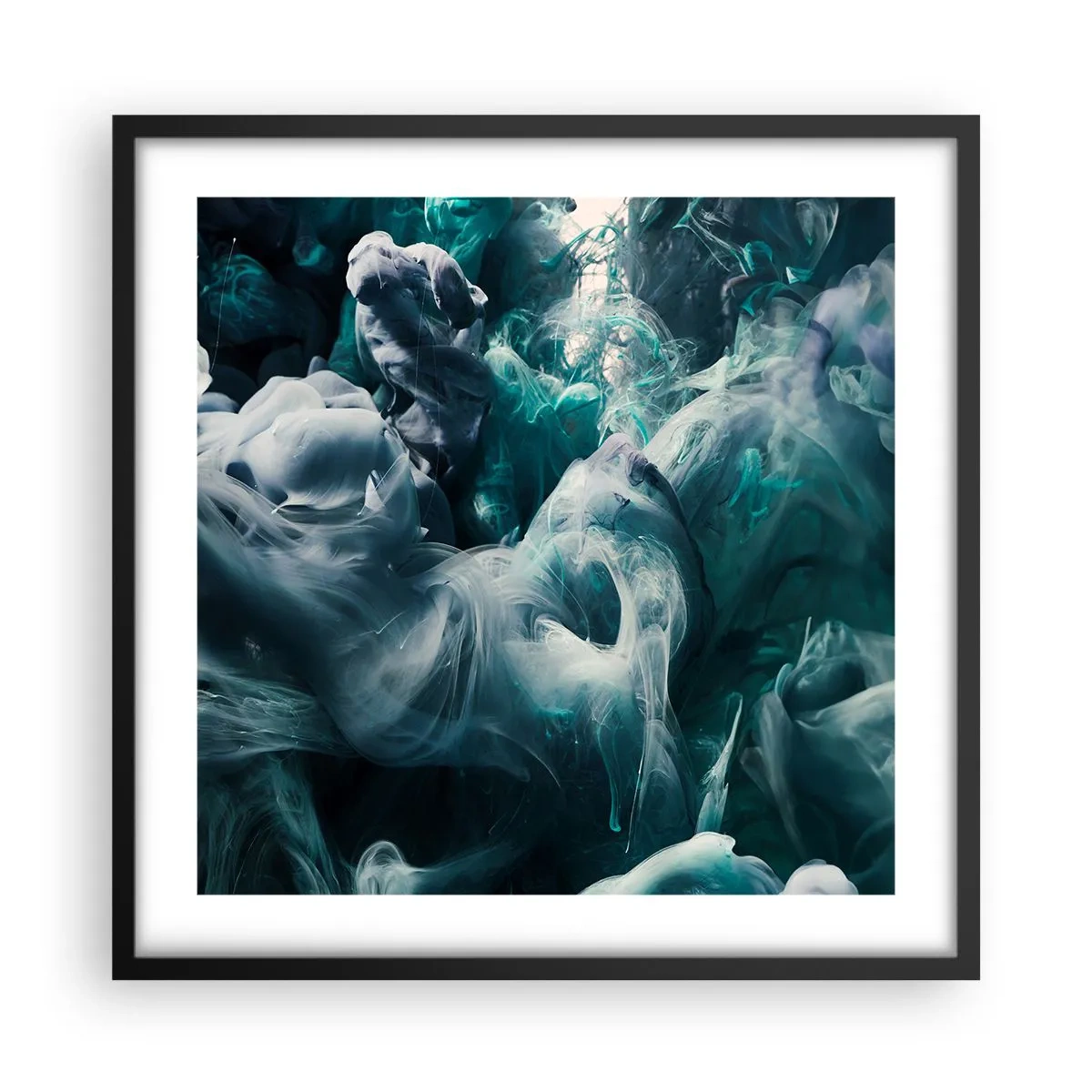 Plakát v černém rámu - Pohyb barvy - 50x50 cm