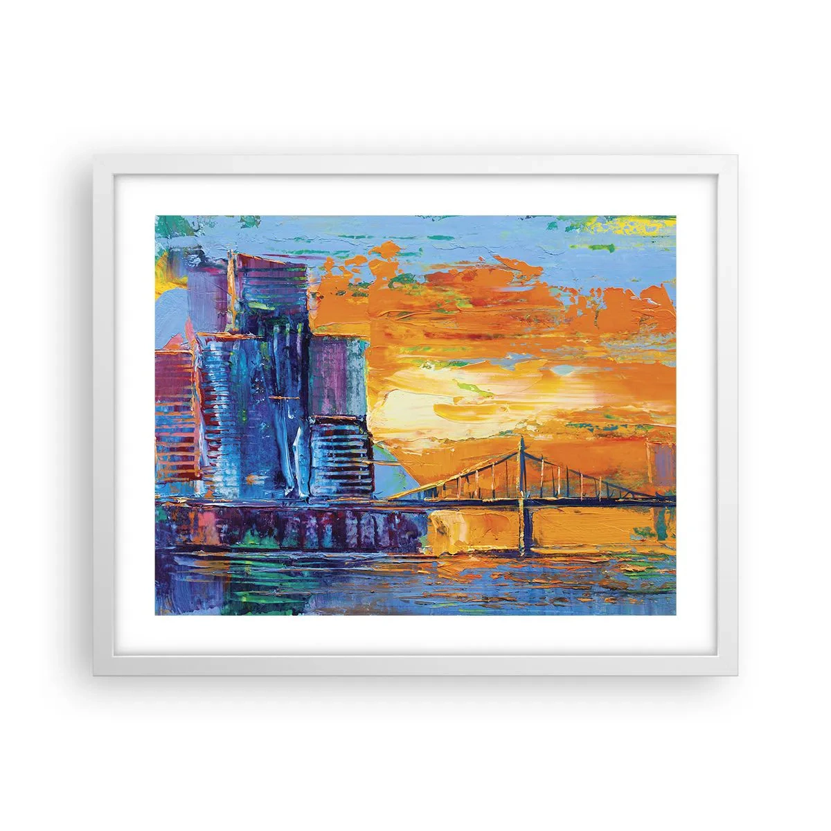 Plakát v bílém rámu - Kultura a příroda - 50x40 cm