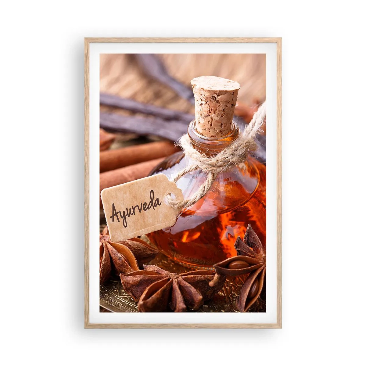 Plakát v rámu světlý dub - K jednotě těla a ducha - 61x91 cm