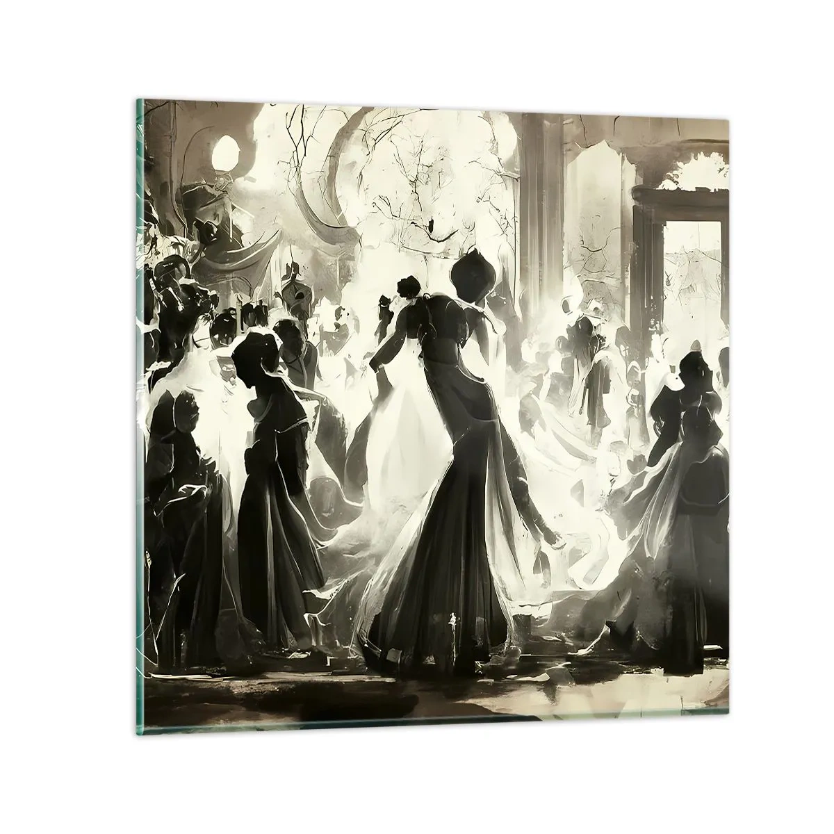 Obraz na skle - Velká maškaráda - 60x60 cm