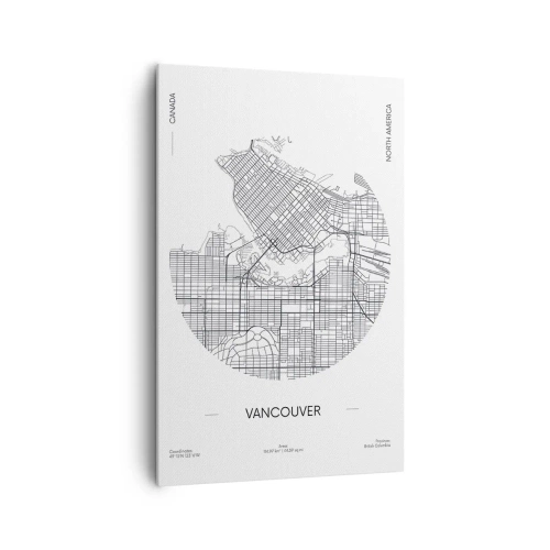 Obraz na plátně - Anatomie Vancouveru - 80x120 cm