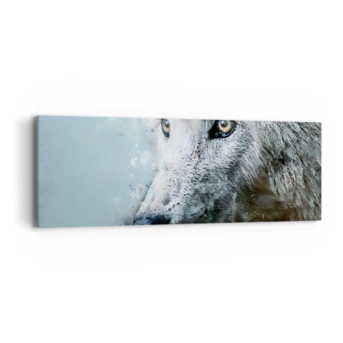 Obraz na plátně - Seznamte se s vlčí duší - 90x30 cm