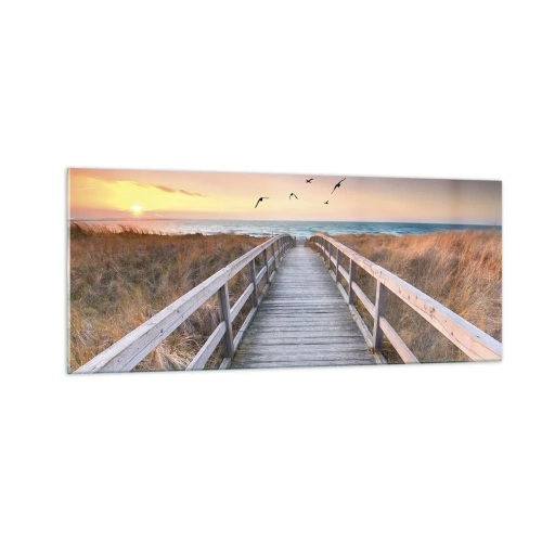 Obraz na skle - Prostor pro vzestupy - 100x40 cm