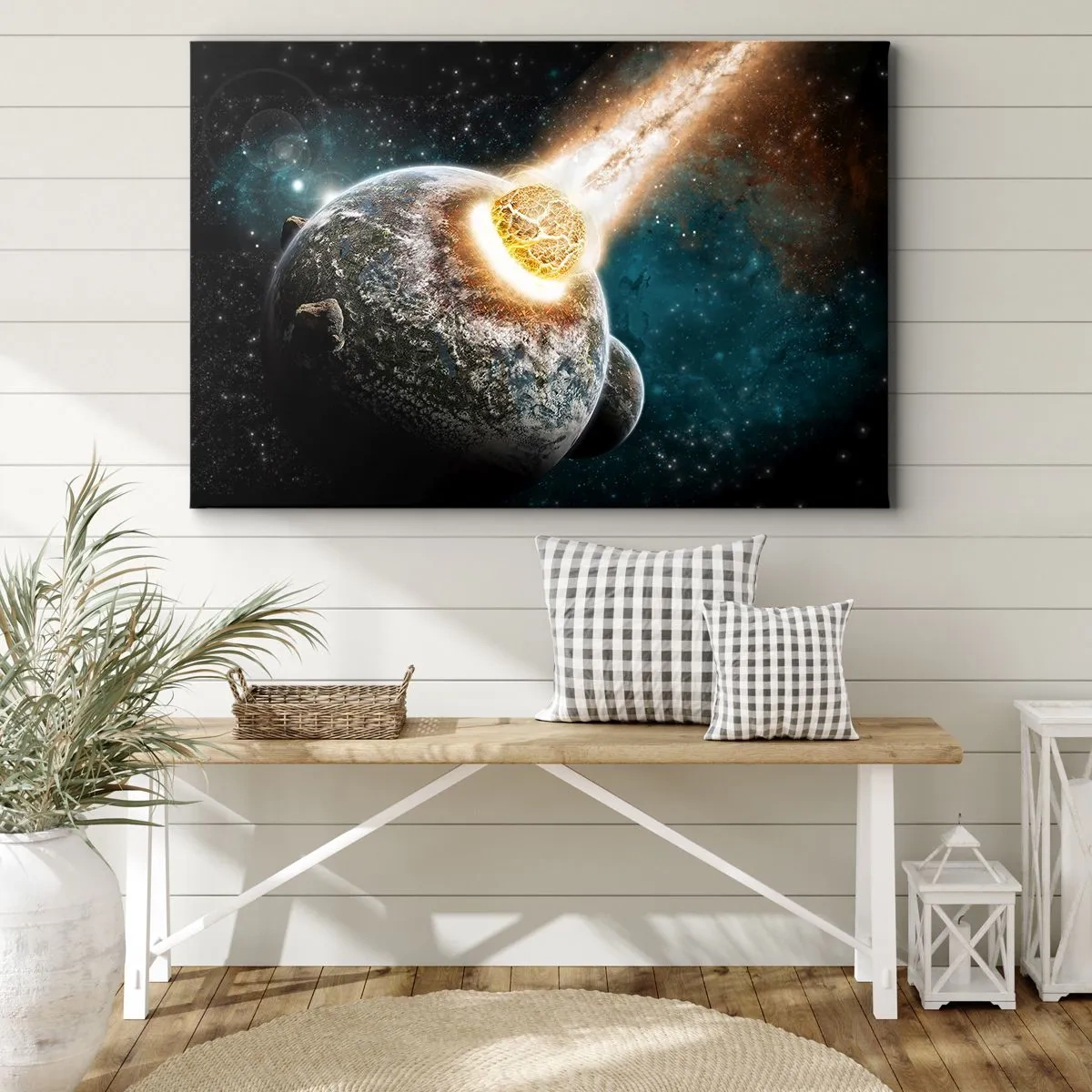 Obraz na plátně - Zničení nebo narození? - 120x80 cm