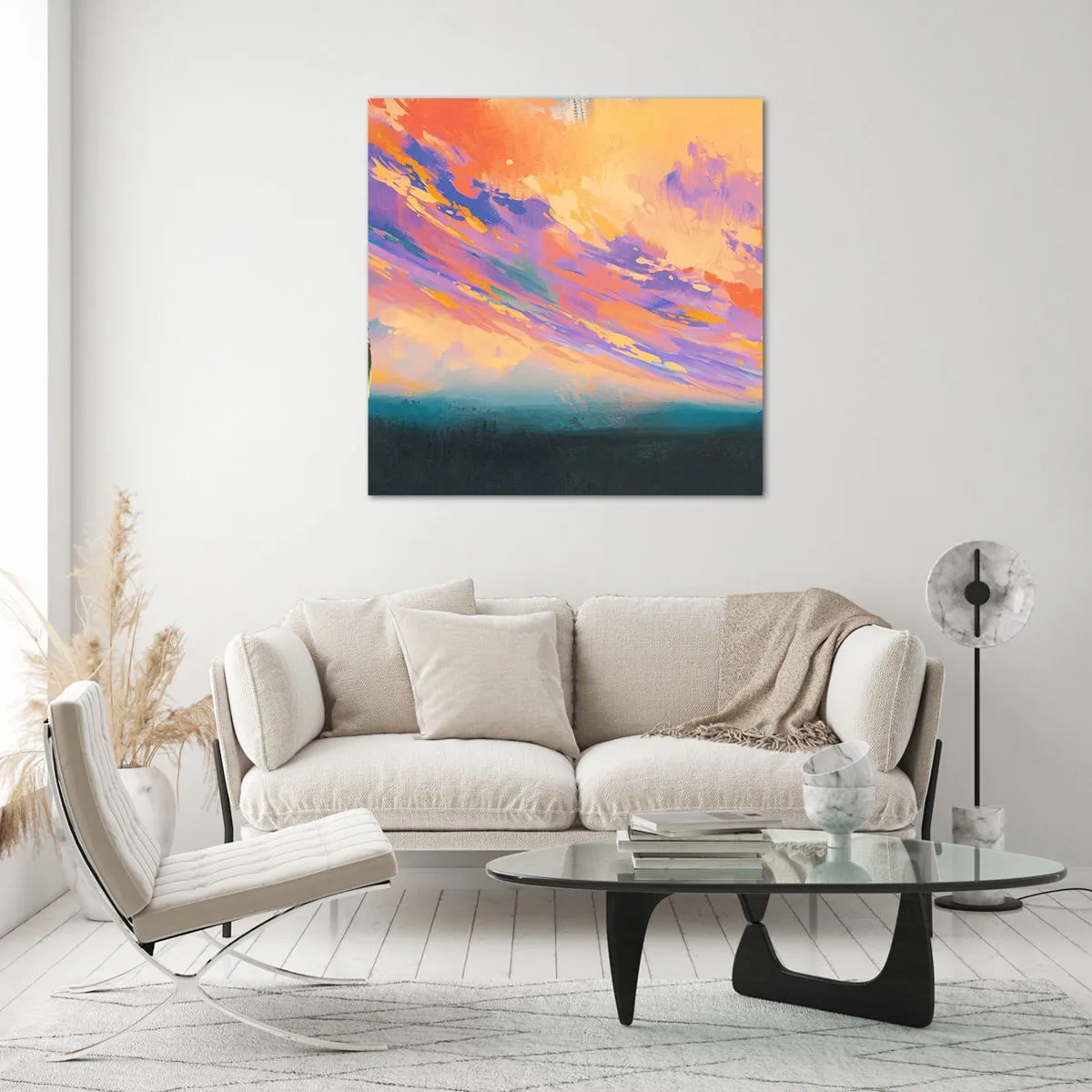 Obraz na skle - Síla přitažlivosti - 60x60 cm