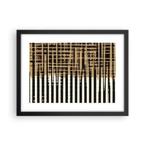 Plakát v černém rámu - Architektonická abstrakce - 40x30 cm