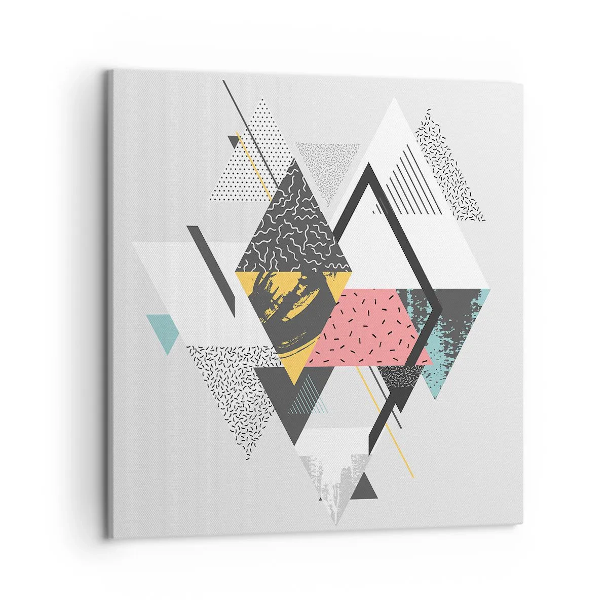 Obraz na plátně - Variace na trojúhelník a kosočtverec - 50x50 cm