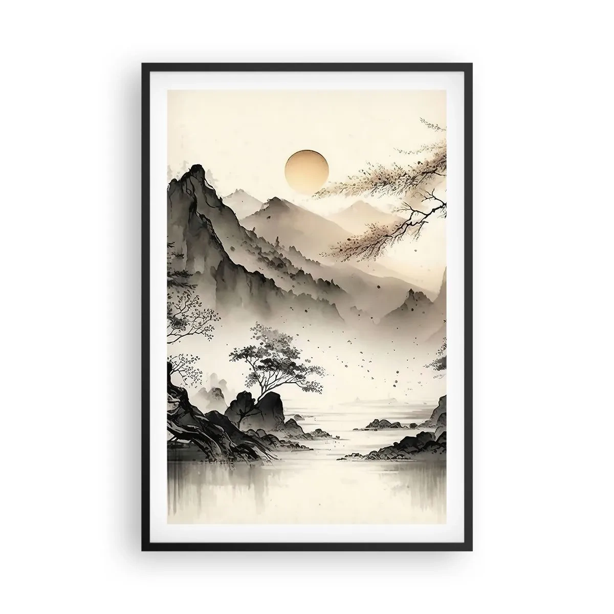 Plakát v černém rámu - Jedinečné kouzlo orientu - 61x91 cm