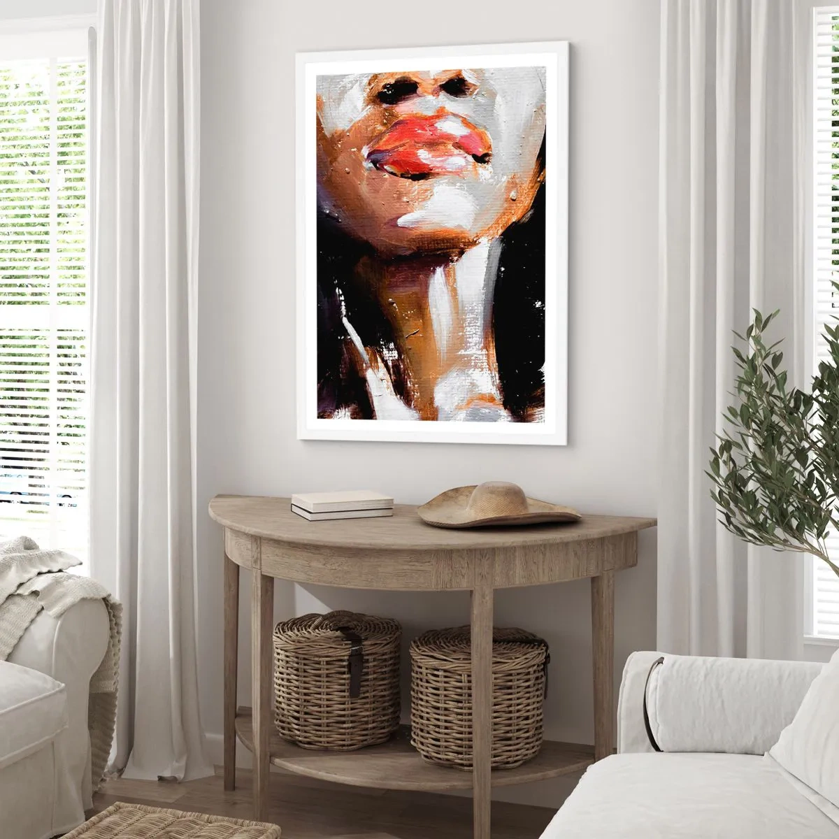 Plakát v bílém rámu - Hrdost bez předsudků - 70x100 cm