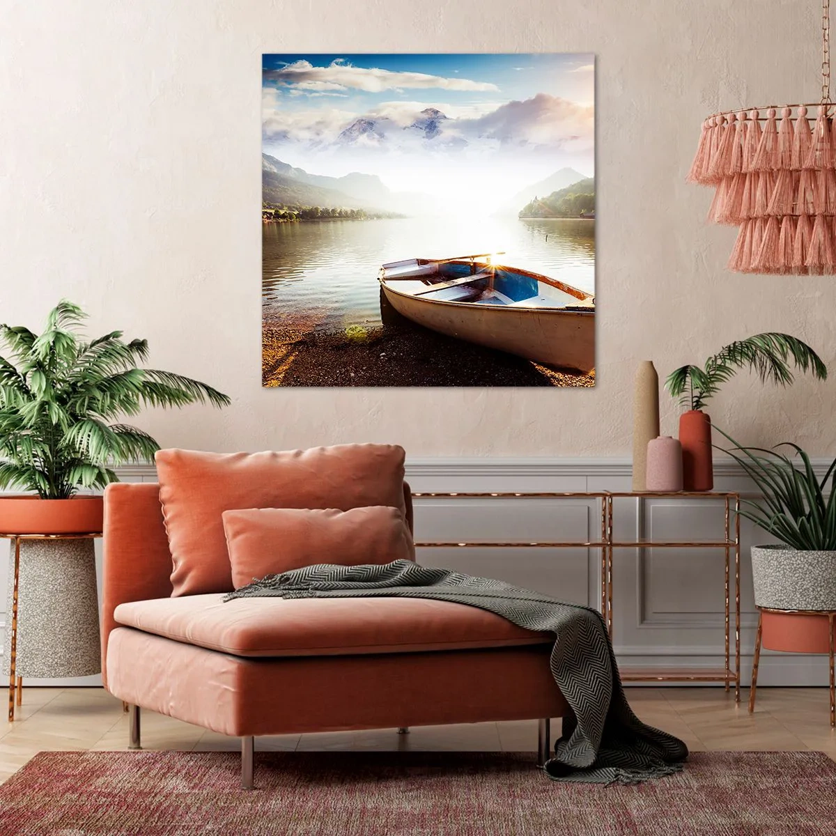 Obraz na plátně - U velké a čisté vody - 60x60 cm