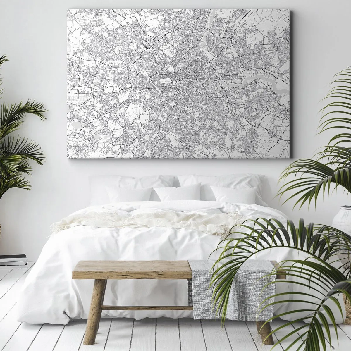 Obraz na plátně - Mapa londýnského labyrintu - 100x70 cm