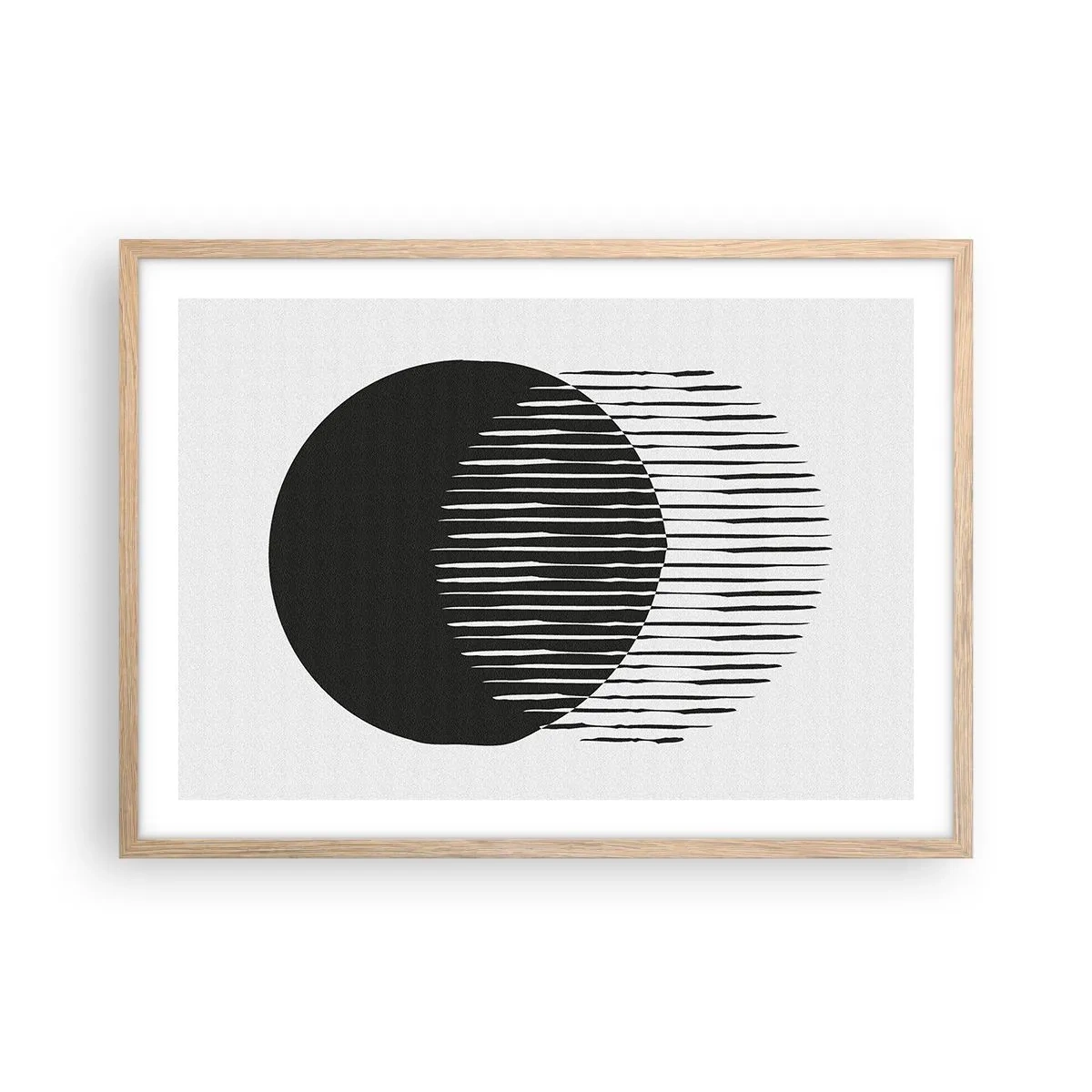 Plakát v rámu světlý dub - Jeho alter ego - 70x50 cm