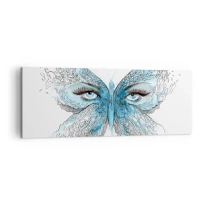 Obraz na plátně - Sýkora modřinka eros - 140x50 cm