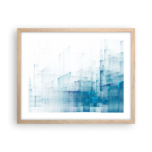 Plakát v rámu světlý dub - Jak se stal prostor - 50x40 cm