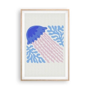 Plakát v rámu světlý dub - Jako z jiného světa - 61x91 cm