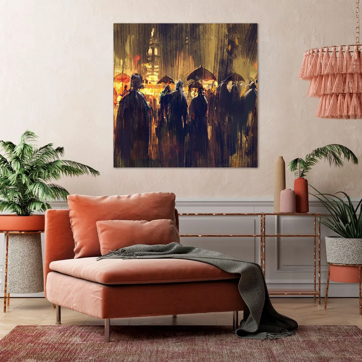 Obraz na plátně - Následovníci deště - 70x70 cm
