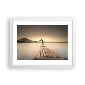 Plakát v bílém rámu - Před odpočinkem - 40x30 cm
