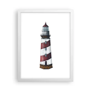 Plakát v bílém rámu - Vždy na stráži - 30x40 cm