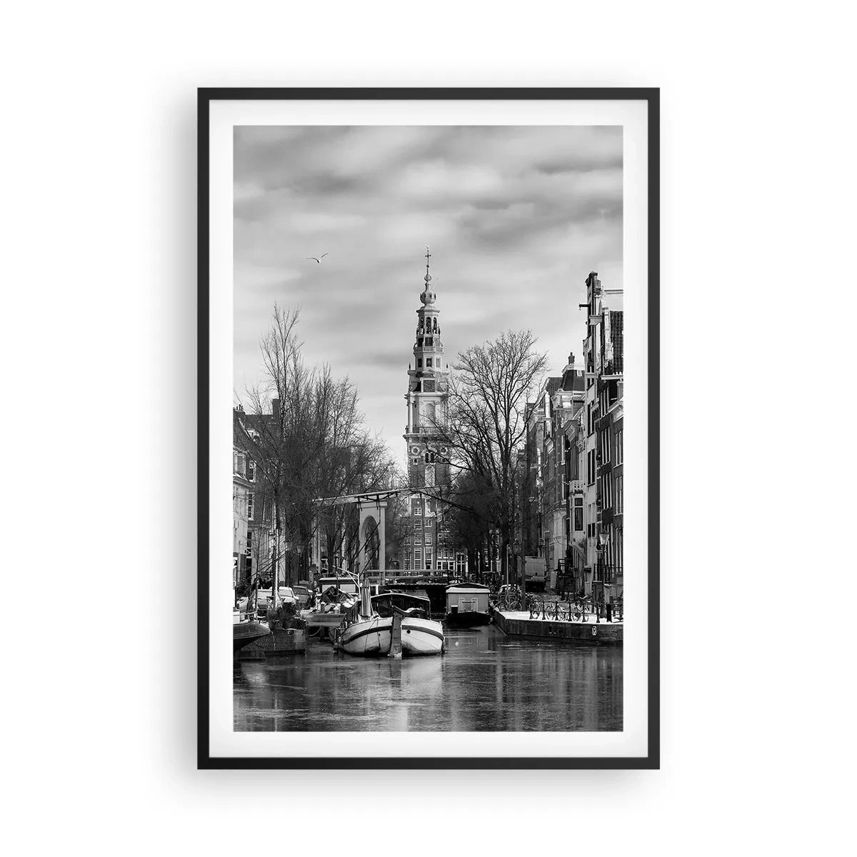 Plakát v černém rámu - Amsterdamské vibrace - 61x91 cm