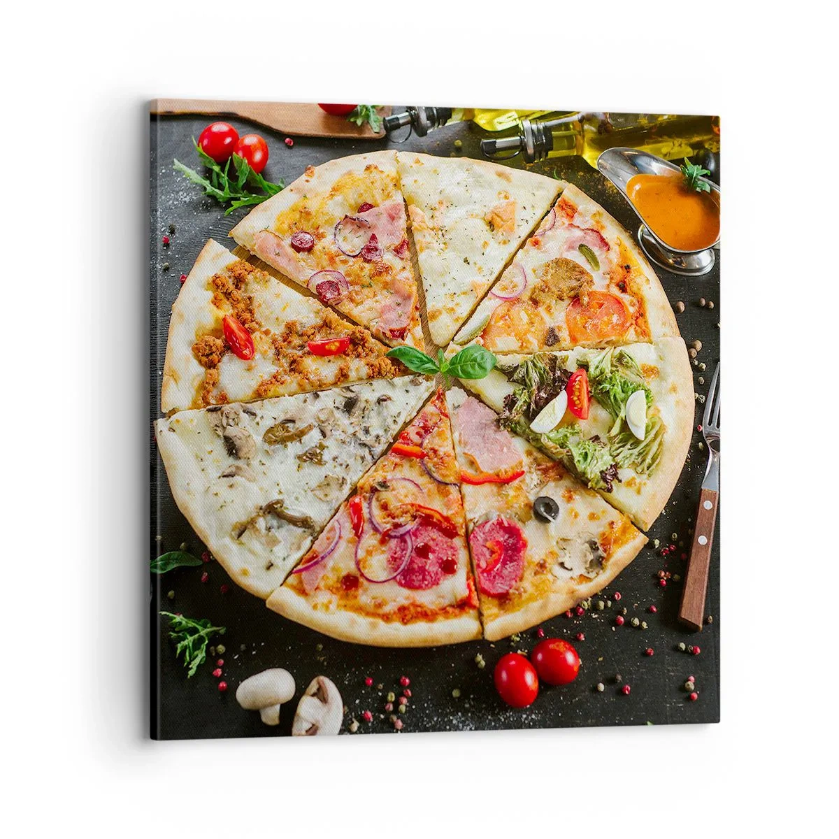 Obraz na plátně - Vějíř chutí - 70x70 cm