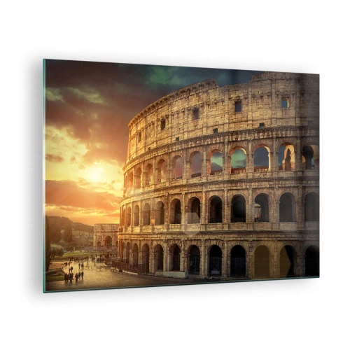 Obraz na skle - Kolosální dojem - 70x50cm - Kolosální dojem - Moderní nástěnná dekorace do obývacího pokoje a ložnice ARTTOR