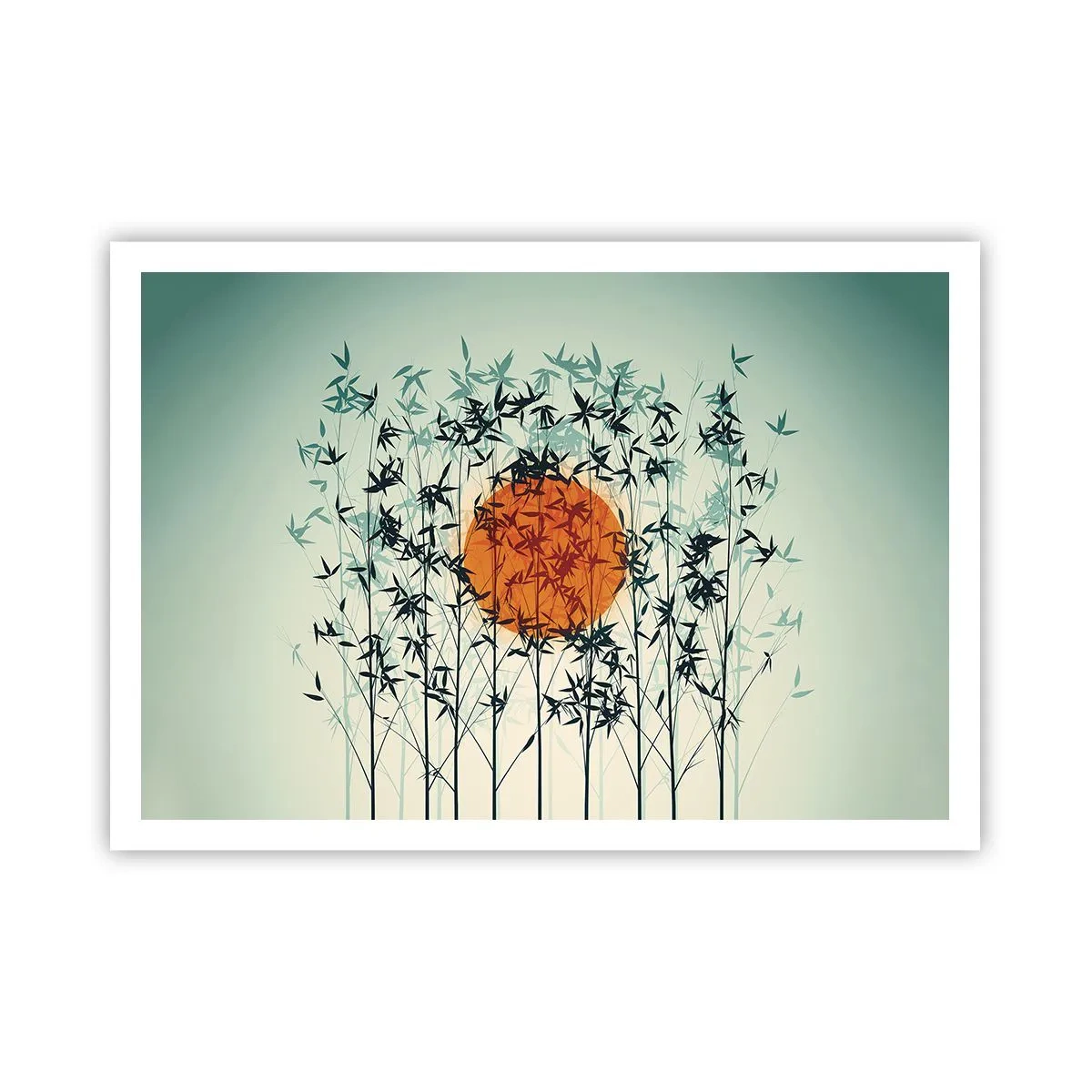 Plakát - Japonské slunce - 100x70 cm